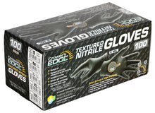 Load image into Gallery viewer, Grower&#39;s Edge Black Powder Free Diamond Textured Nitrile Gloves 6 mil - Small (100/Box)
